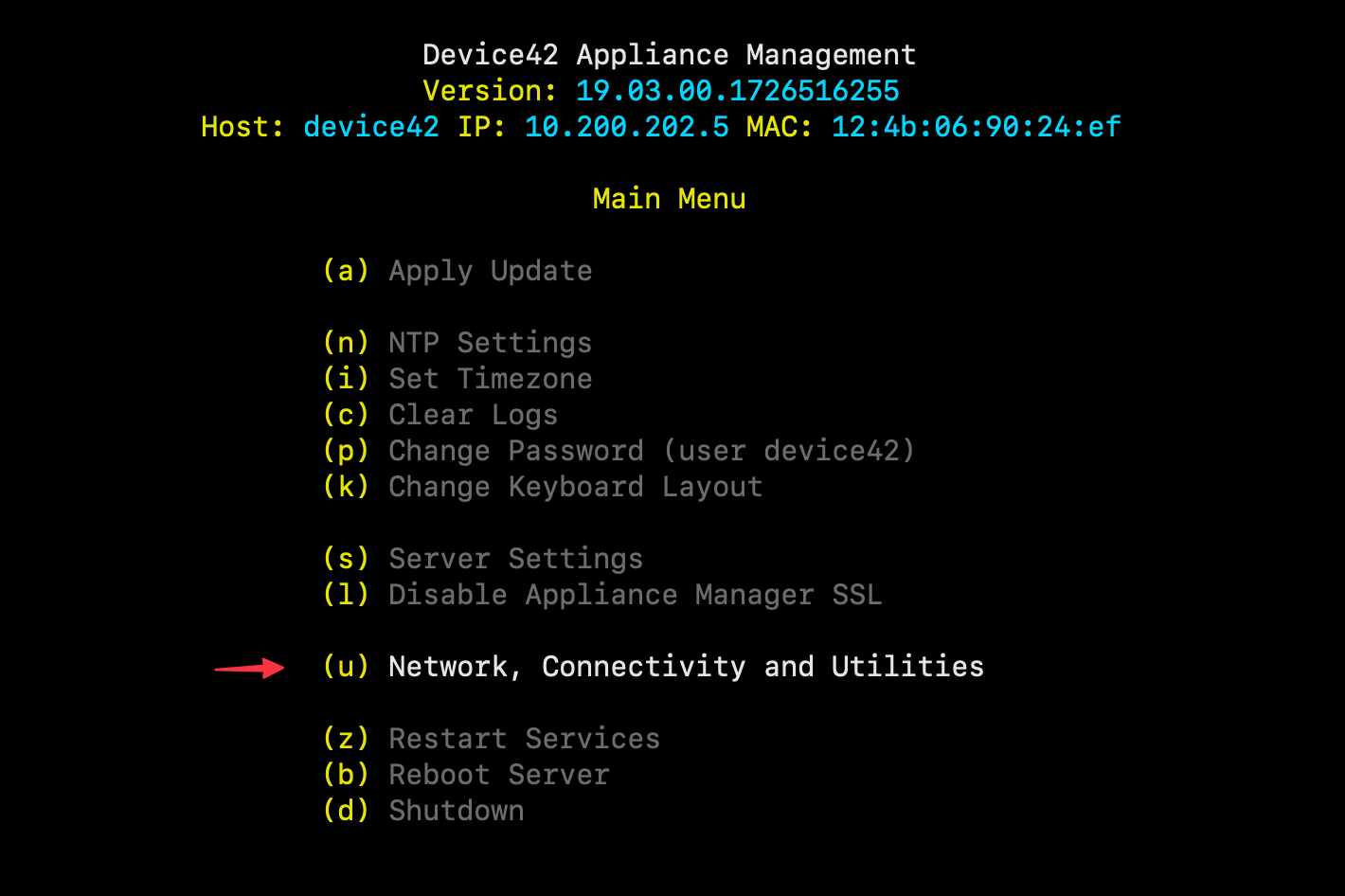 Network options