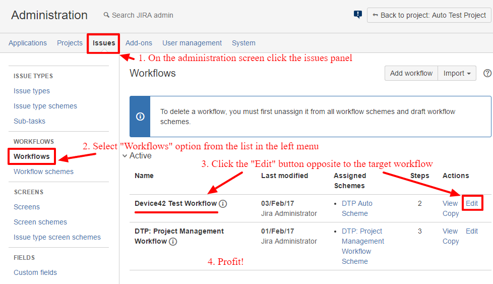 Edit Workflow