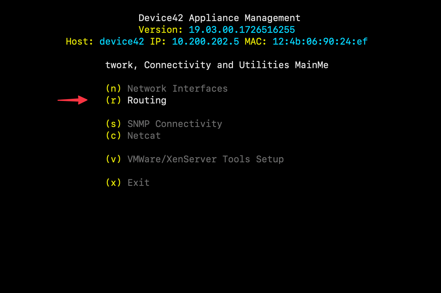 Routing options