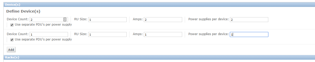 Devices to be added