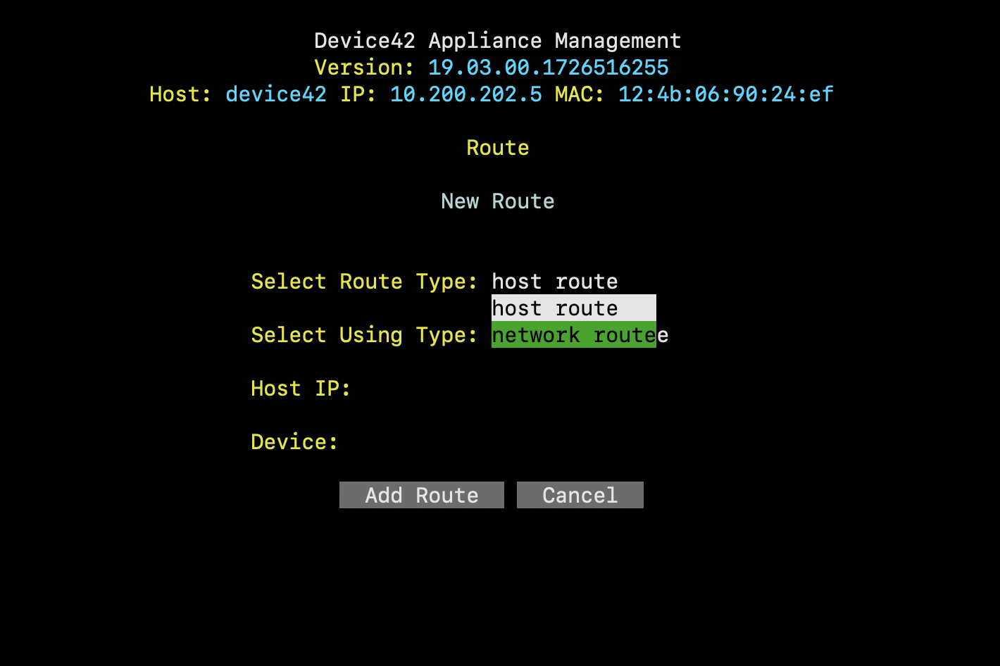 Add route details