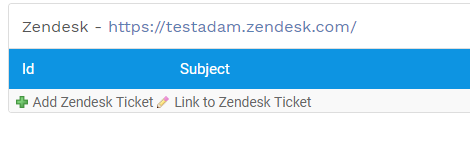 Add or Link a ZenDesk ticket
