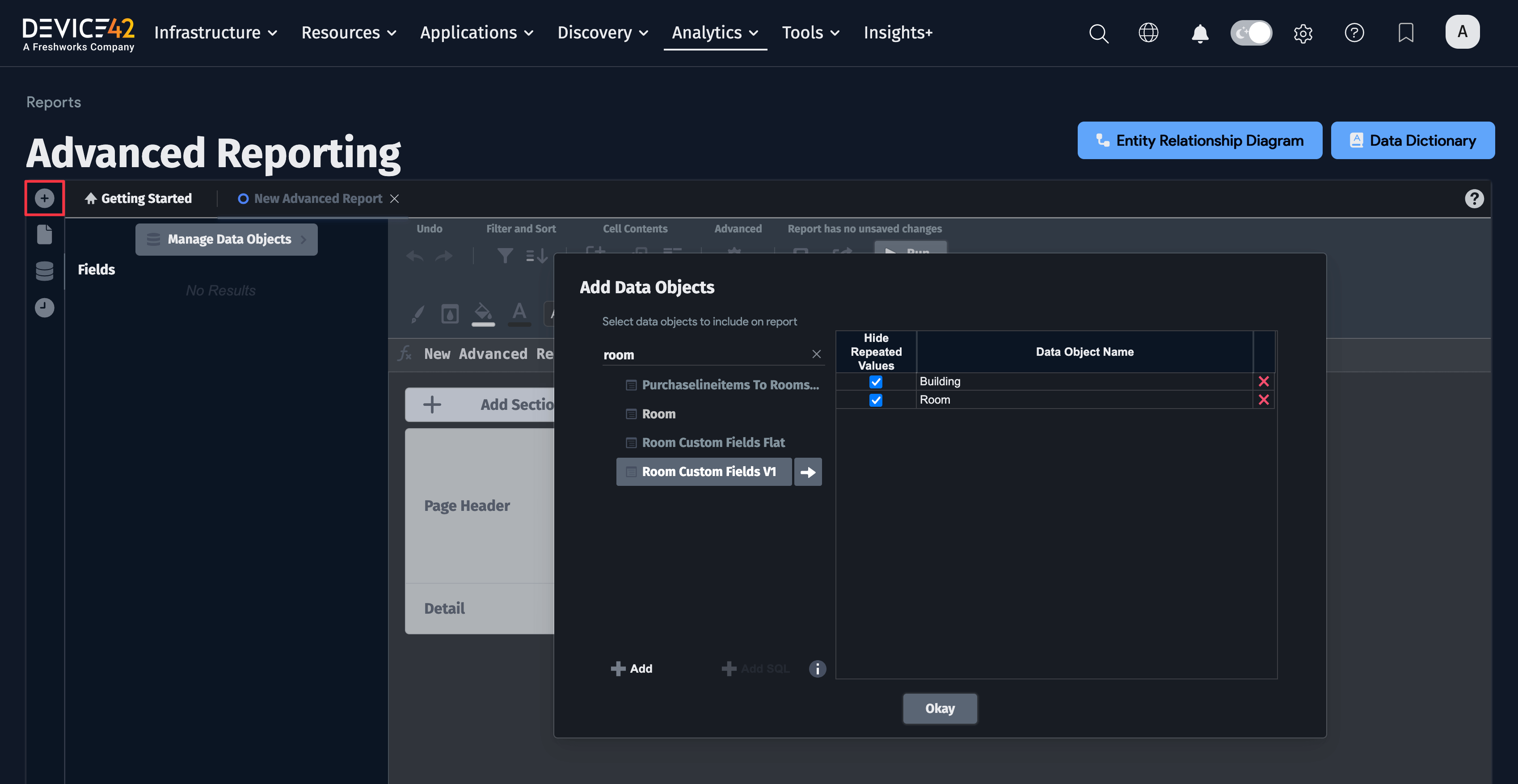 Add data objects