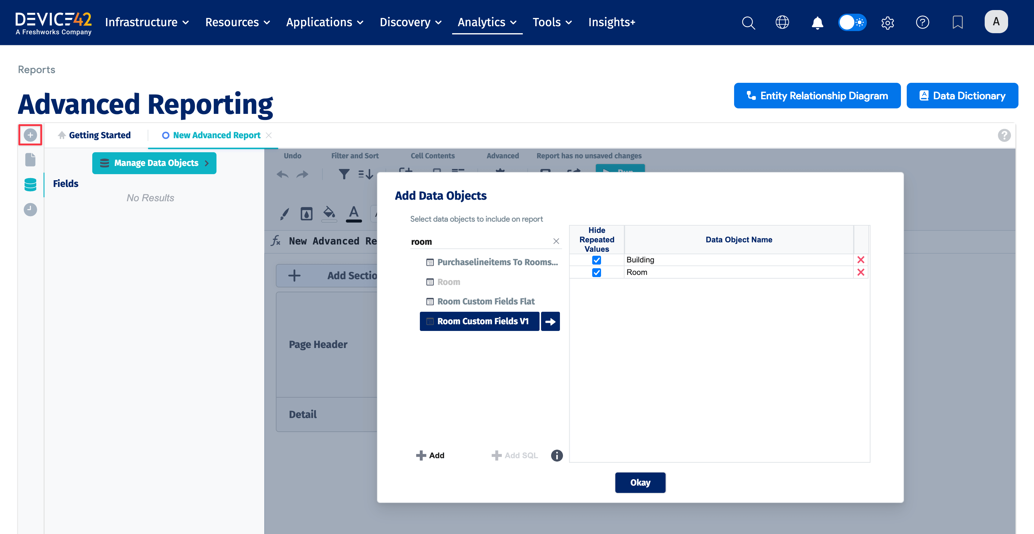 Add data objects