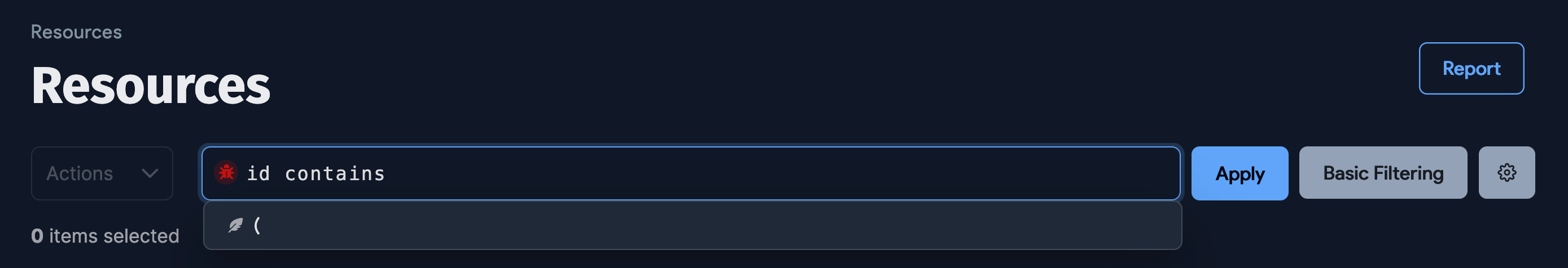 Parenthesis syntax