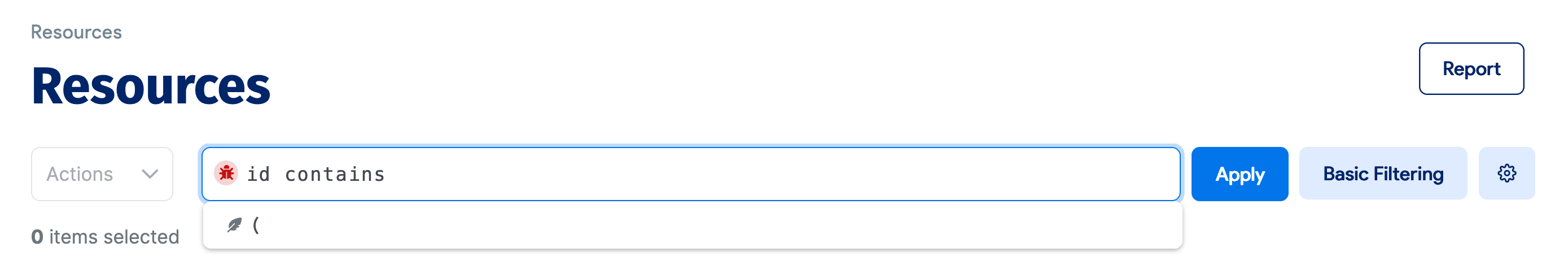 Parenthesis syntax