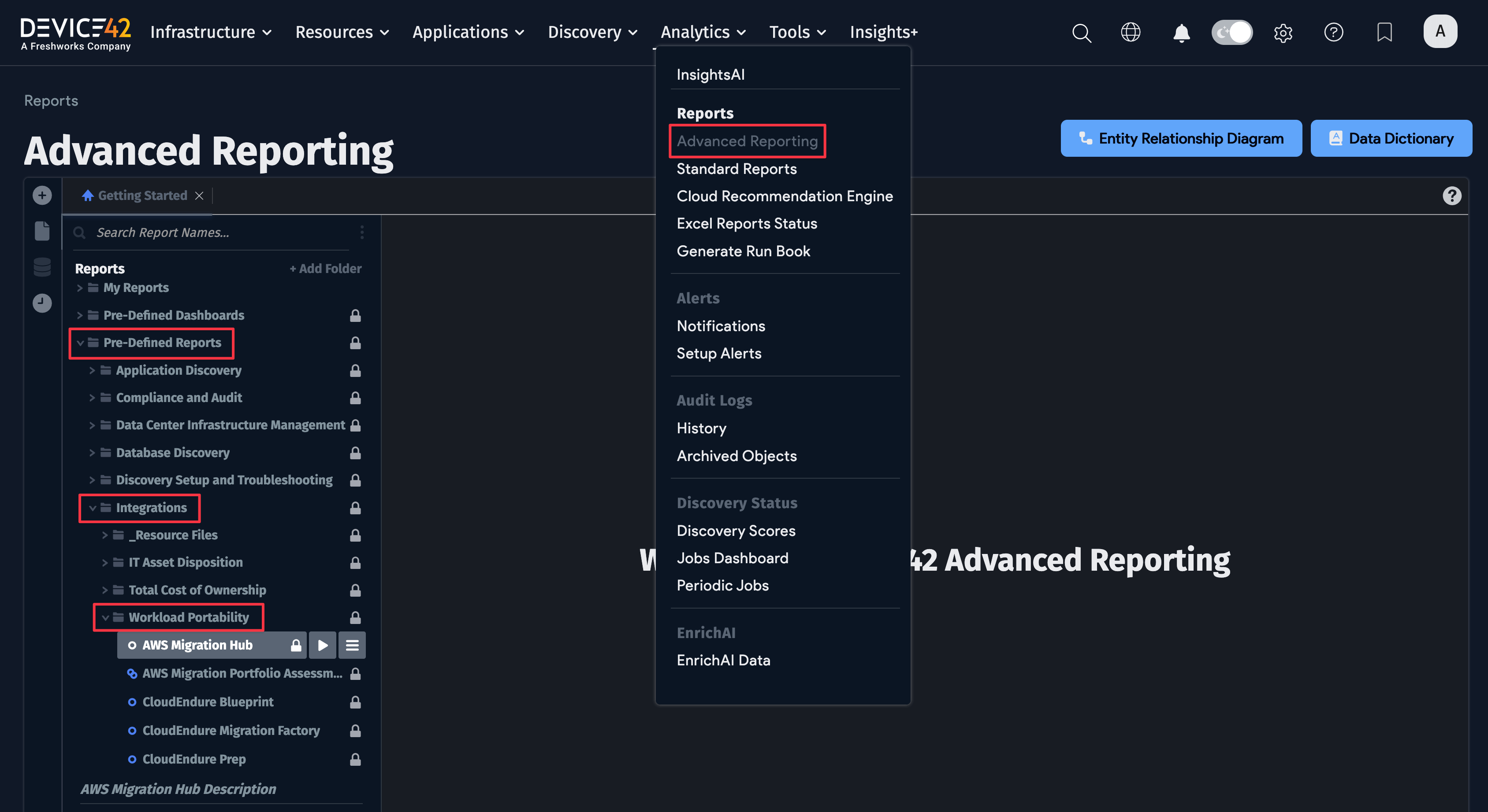 Advanced Reporting AWS Migration Evaluation