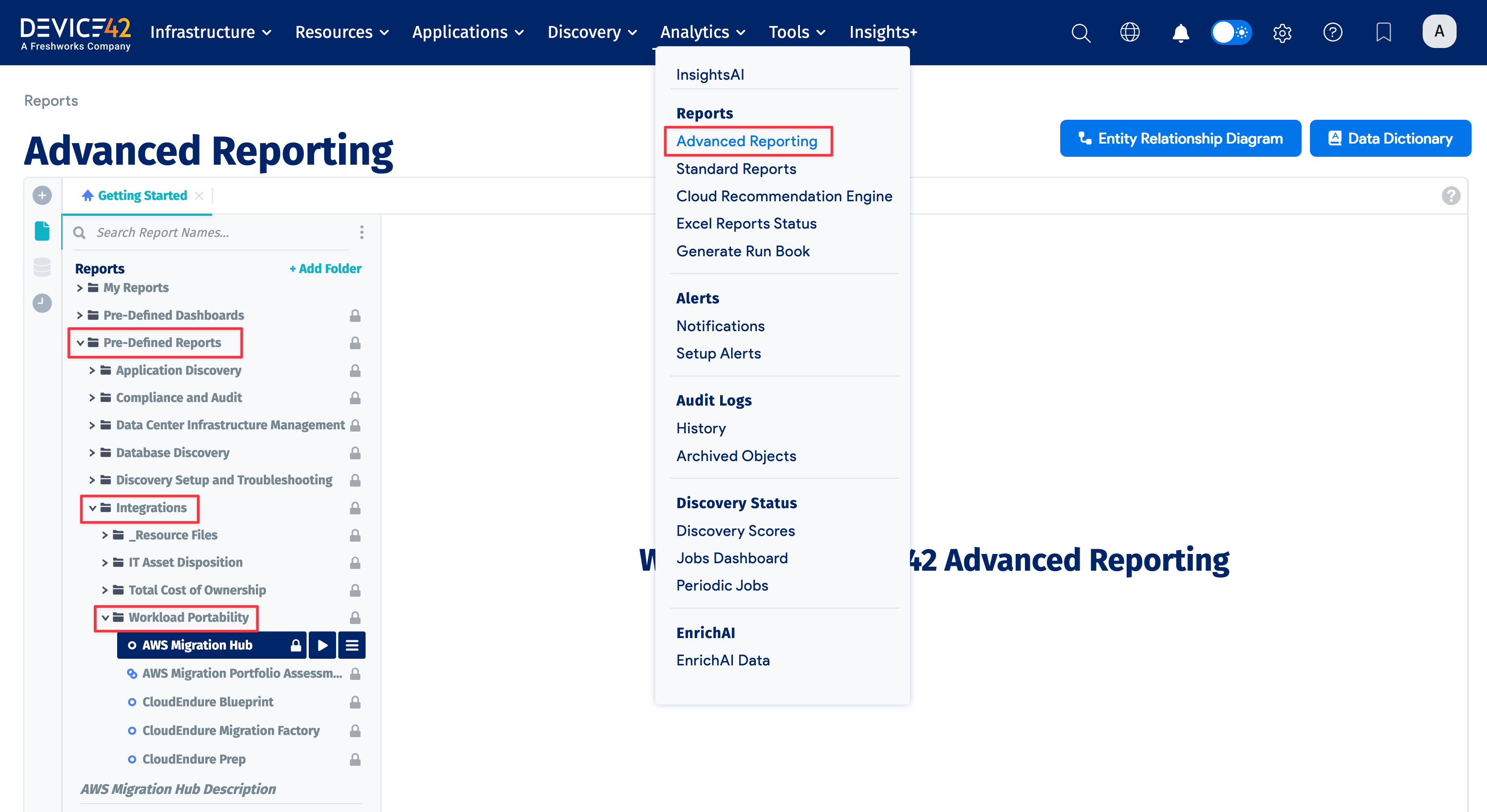 Advanced Reporting AWS Migration Evaluation