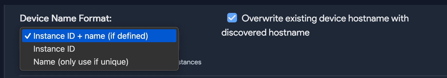 Device Name Format
