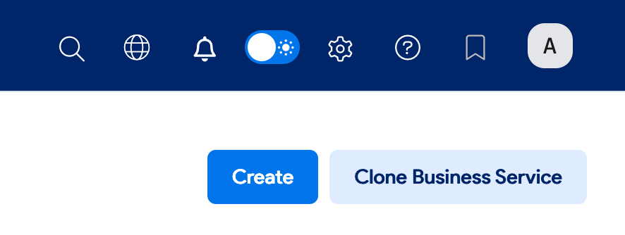 Create button