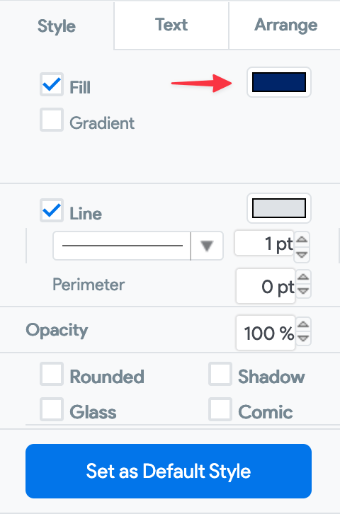 Style tab