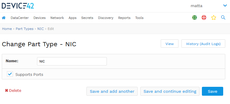 Add new part sub-type