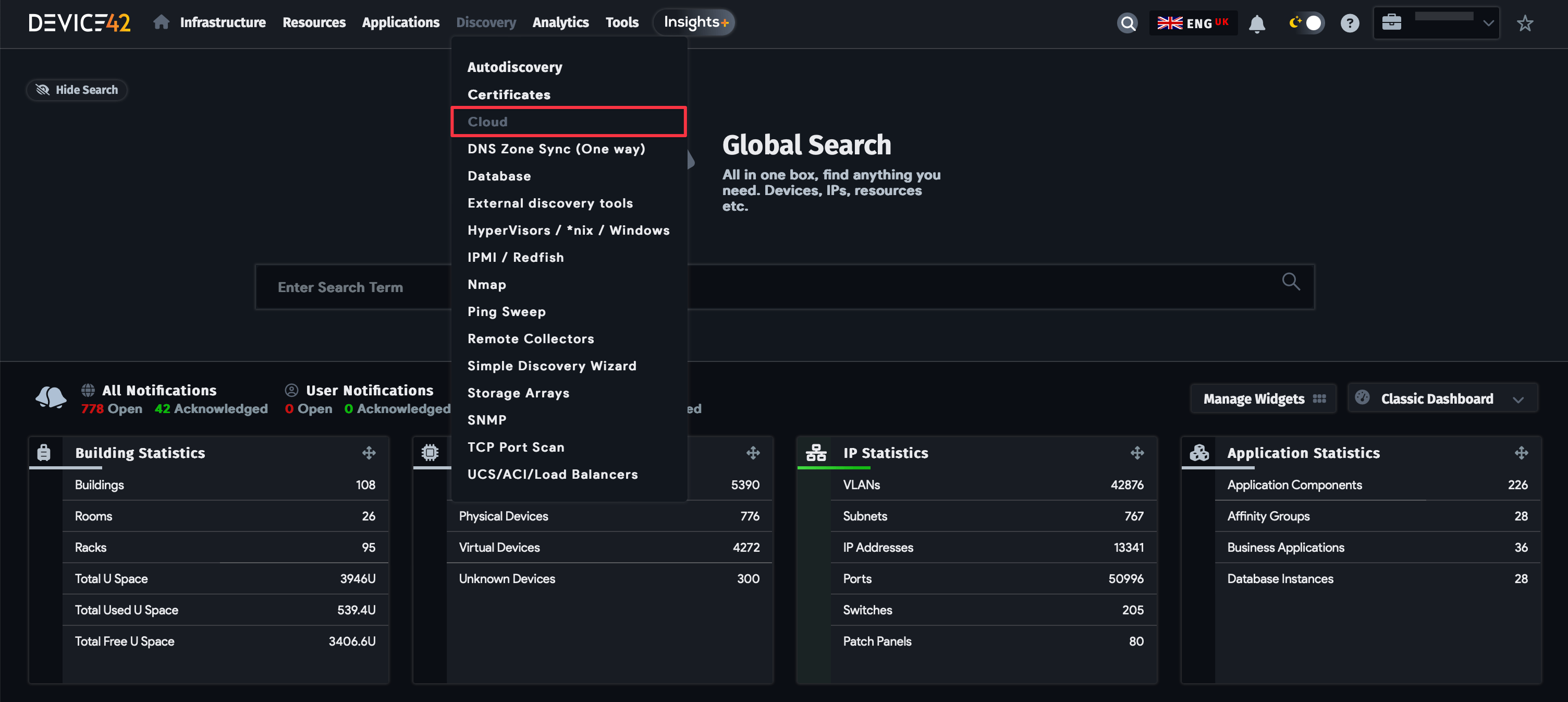 Cloud Platforms Autodiscovery Device42