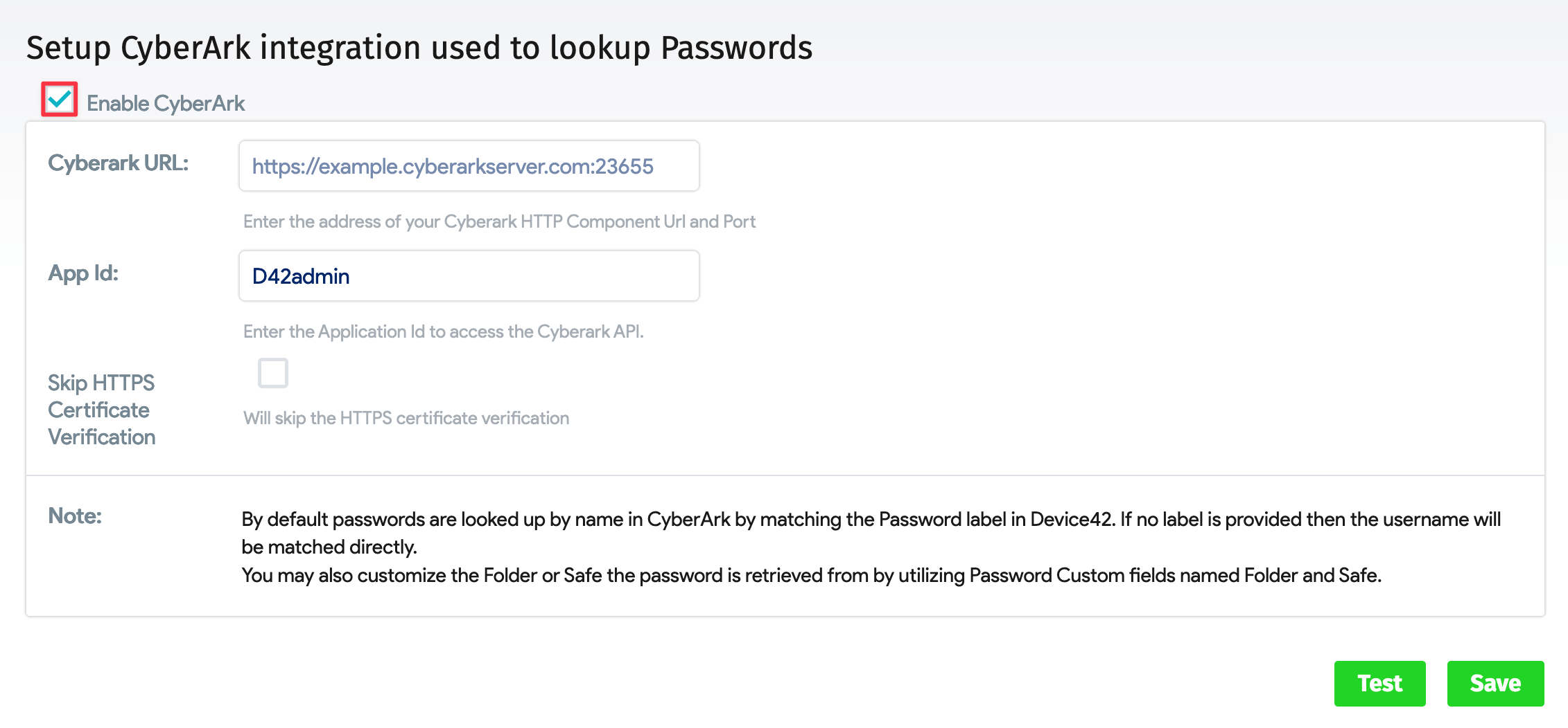Enable CyberArk