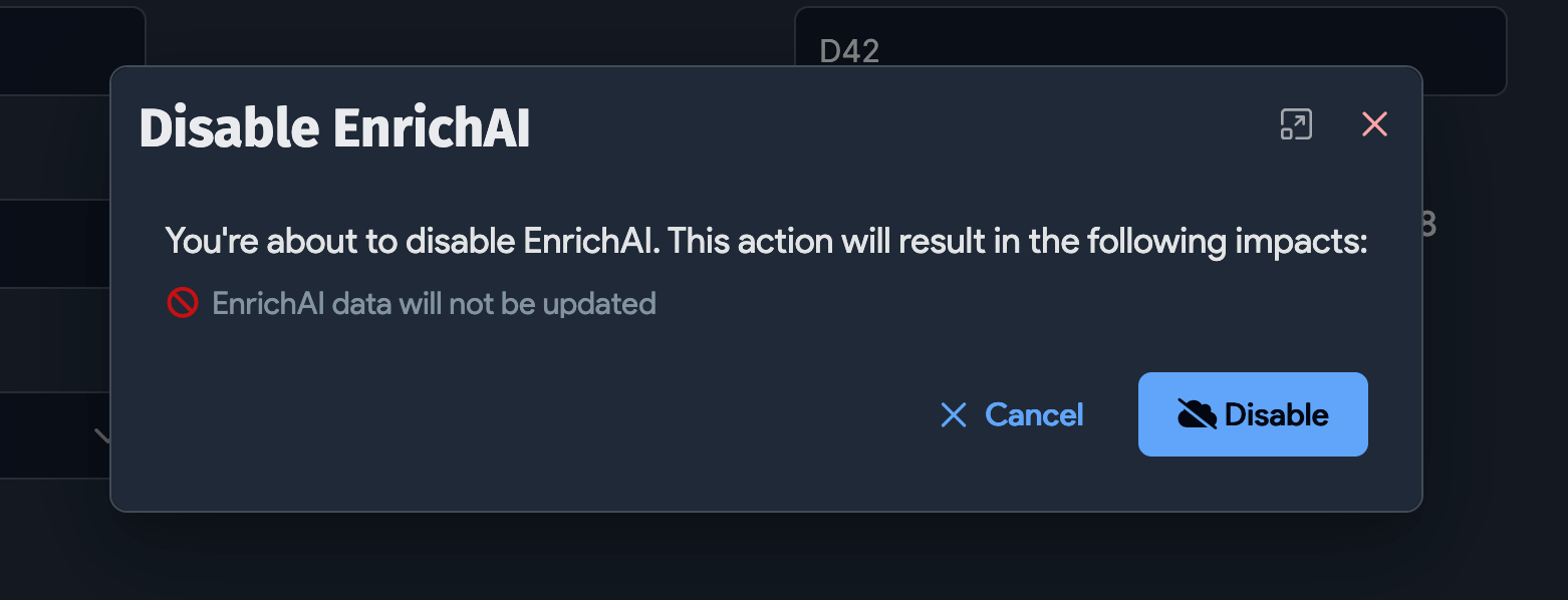 Disable prompt