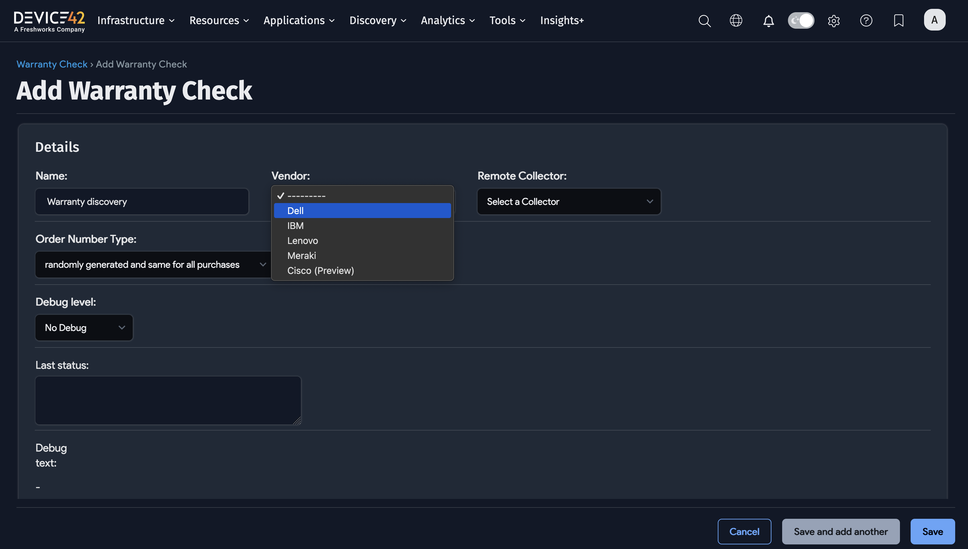 Warranty discovery job