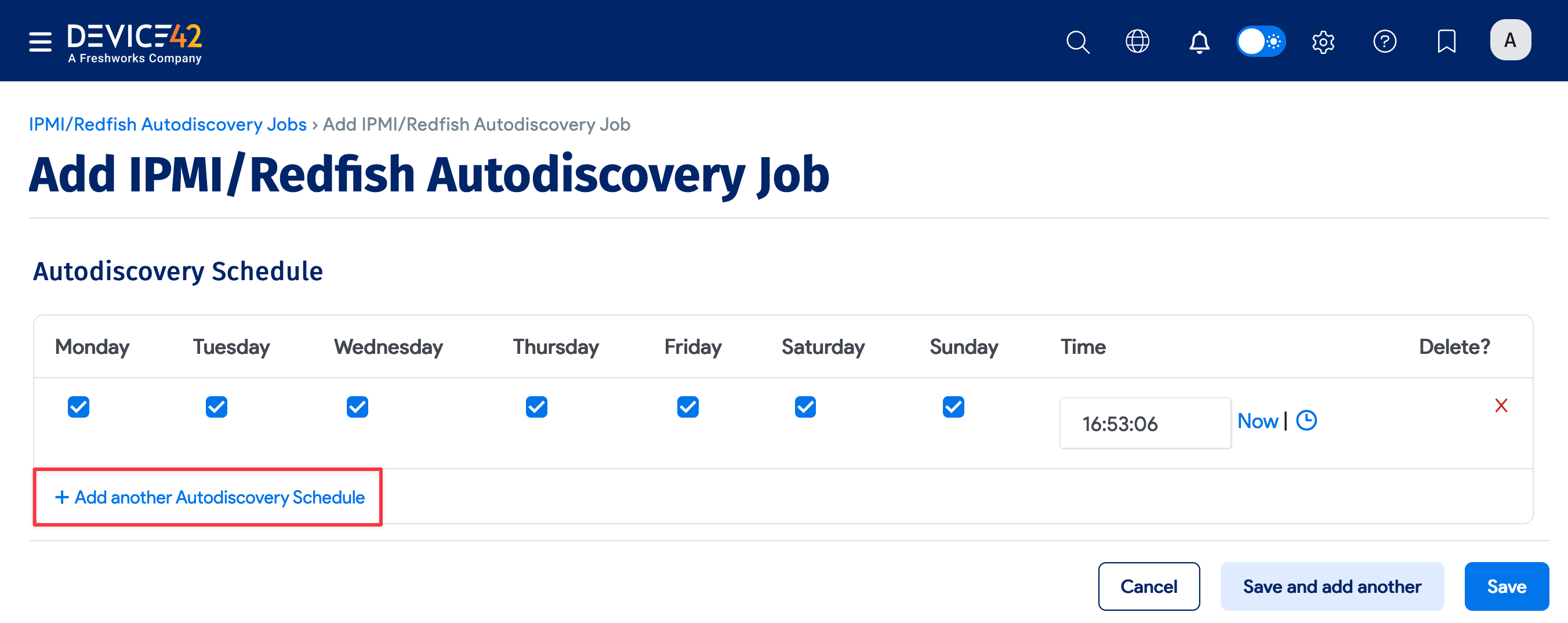 Schedule job