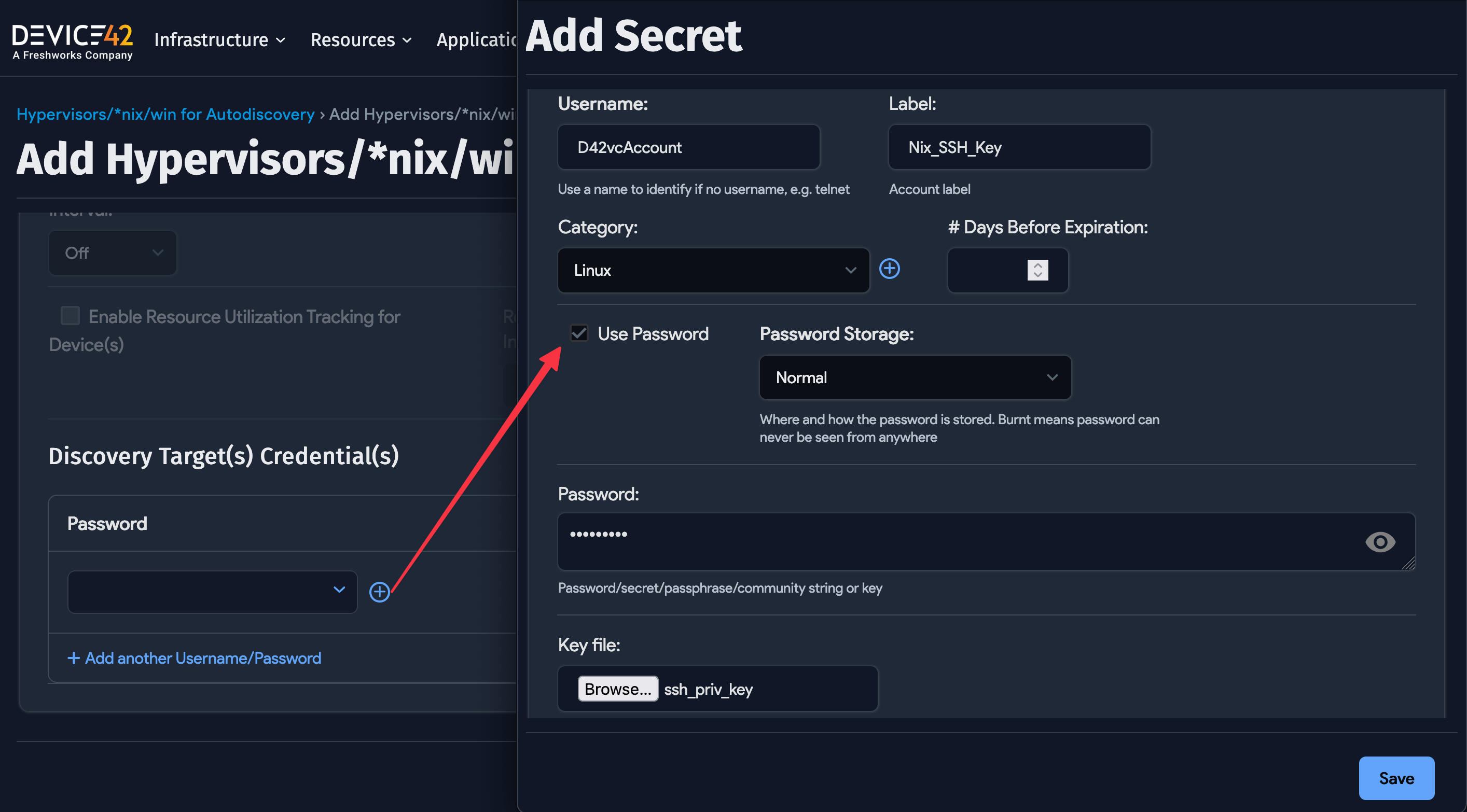 Add Secret