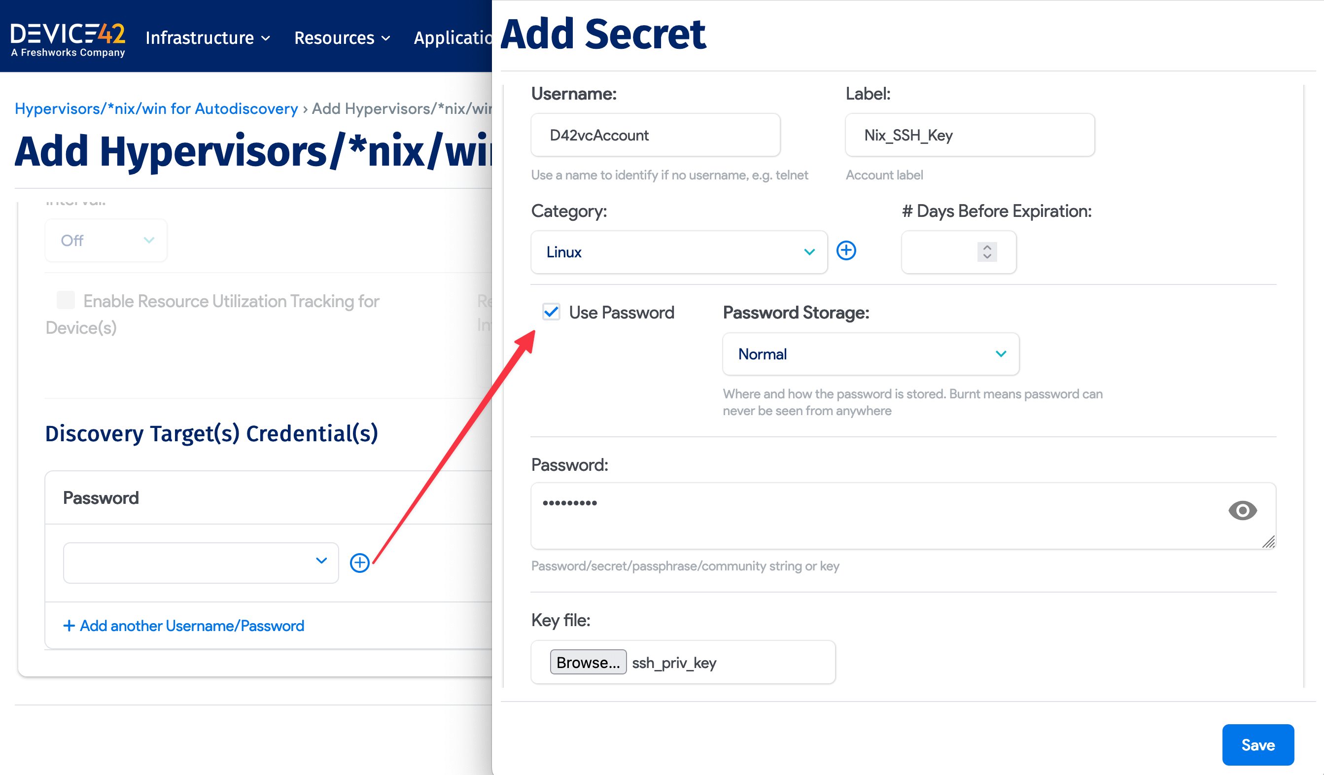 Add Secret