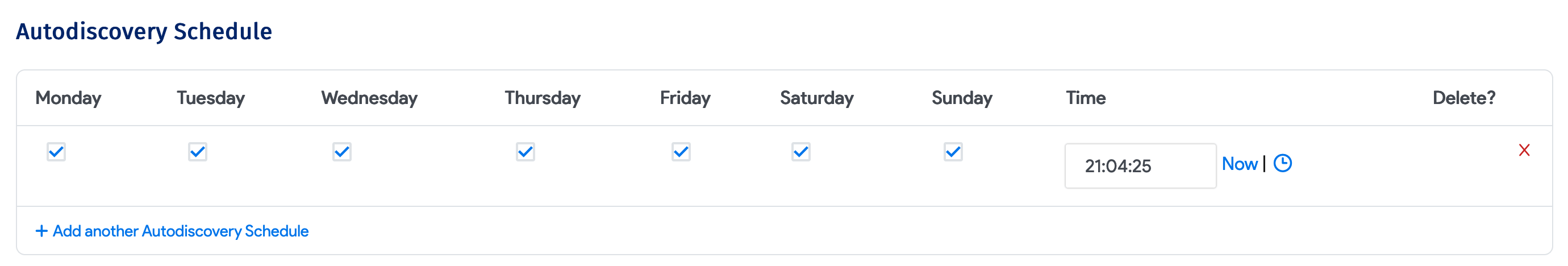 Add a schedule
