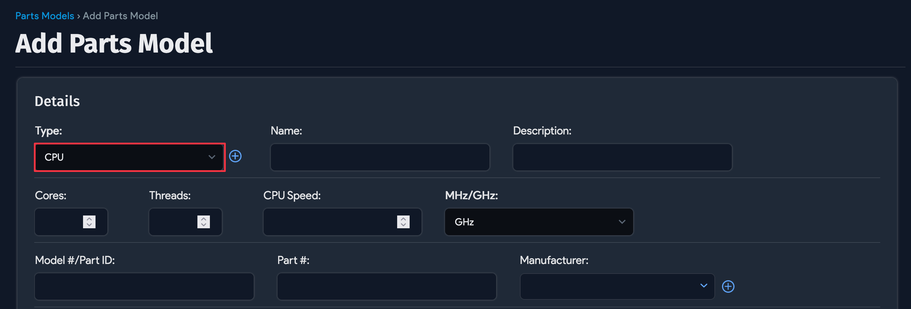 CPU attributes