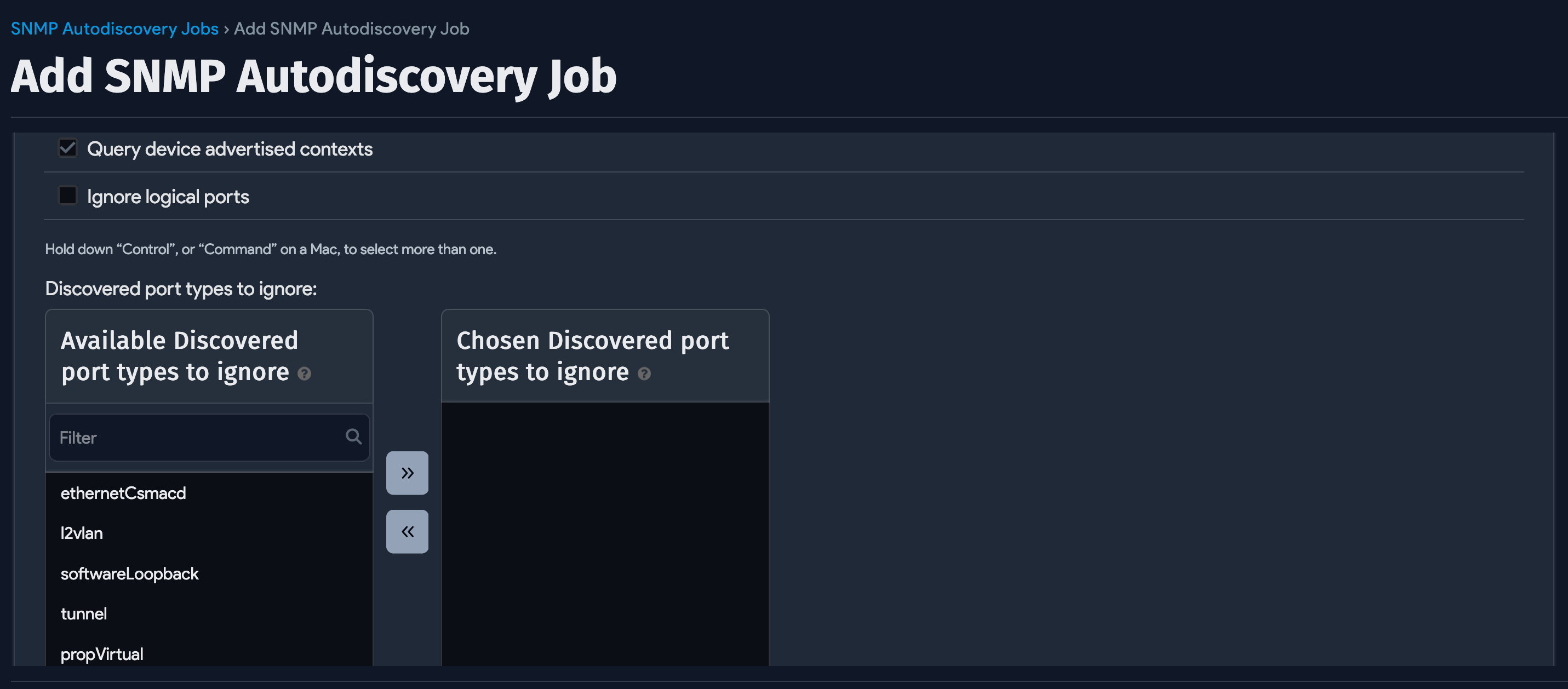 Network port types