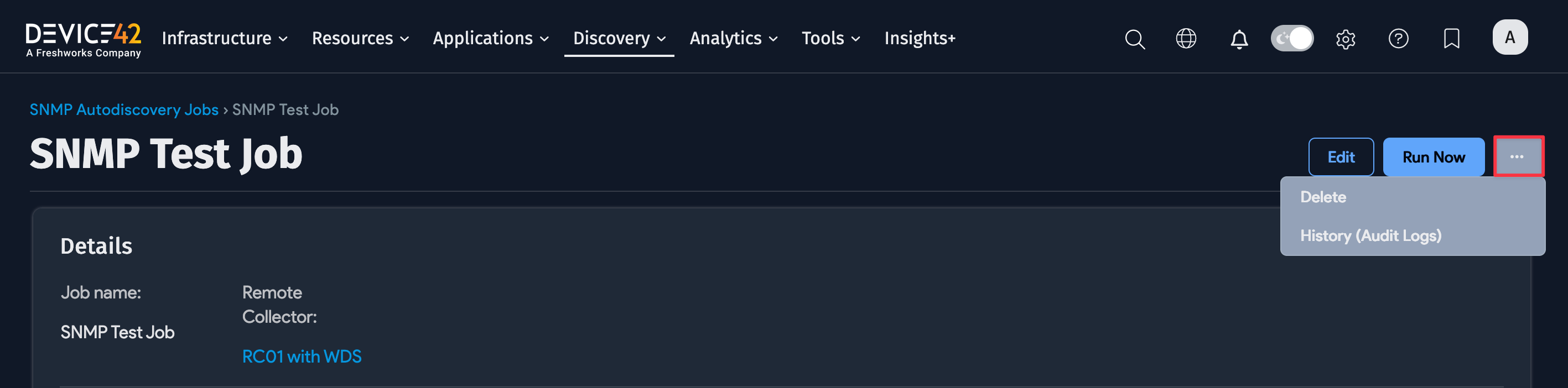 Object history button