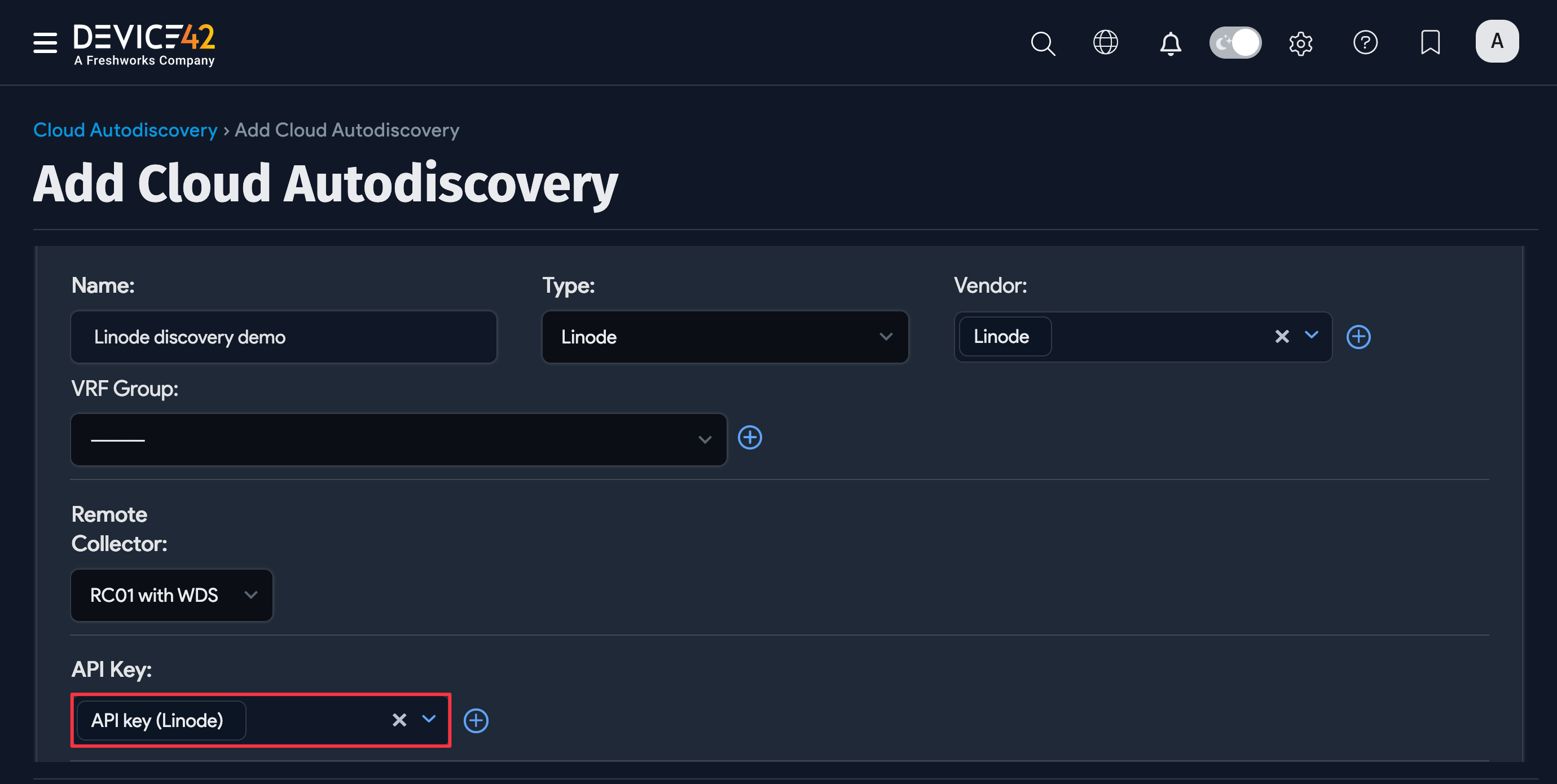 Add Linode details