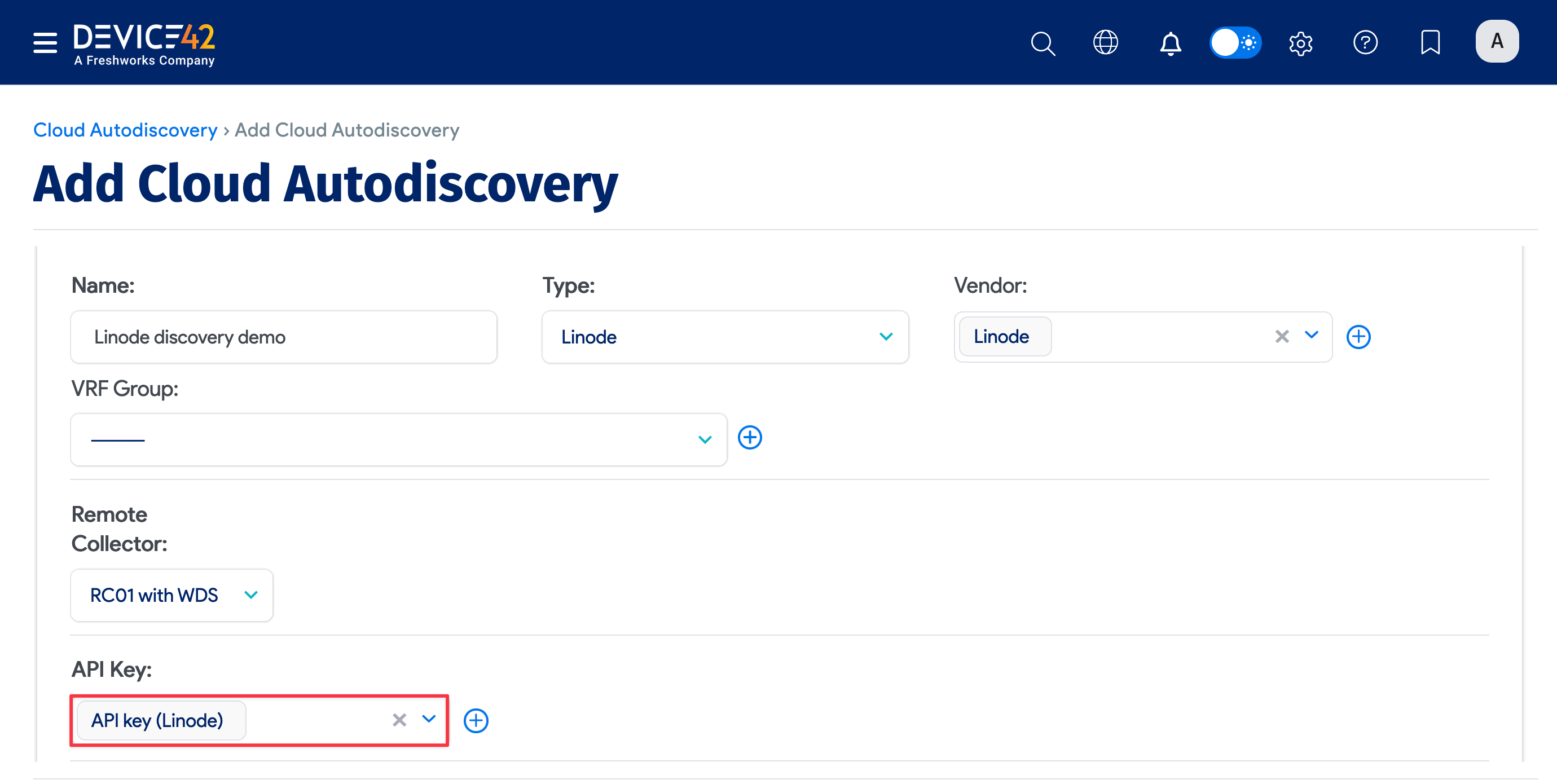 Add Linode details