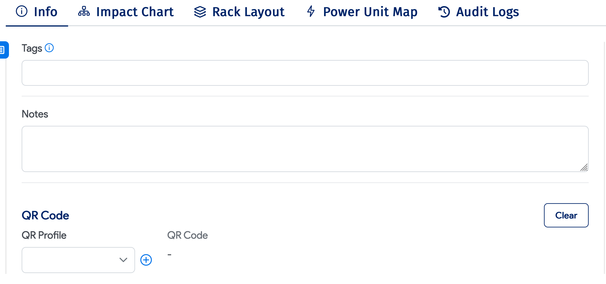 Rack edit mode