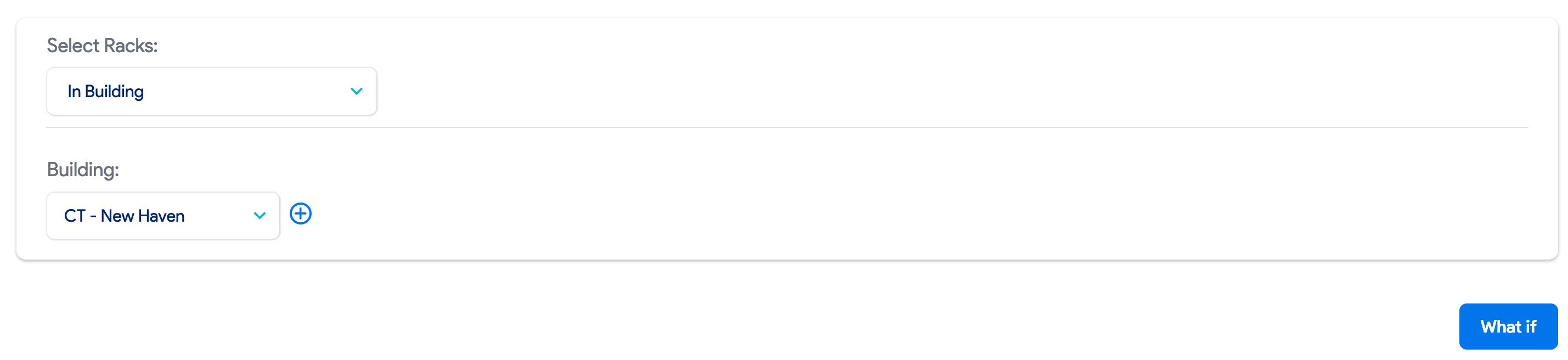 What-if simulation options