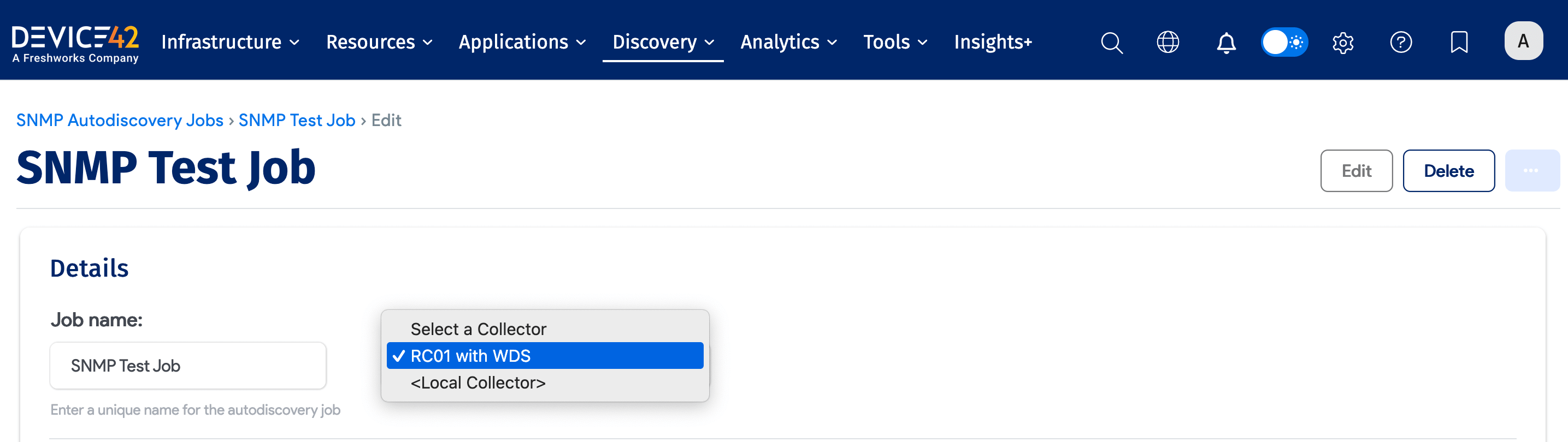 Select RC example