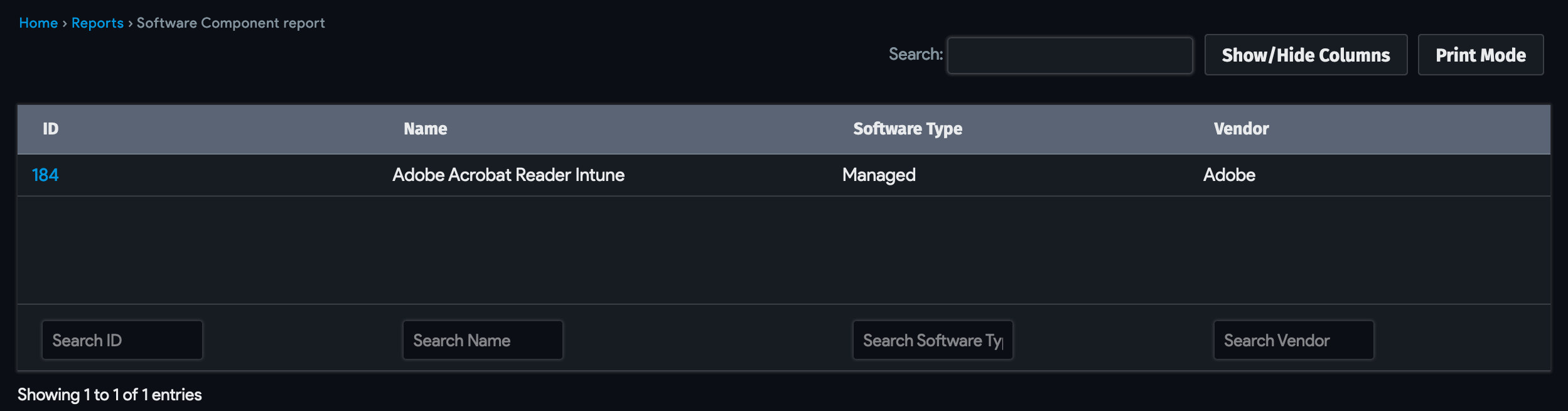 Report results