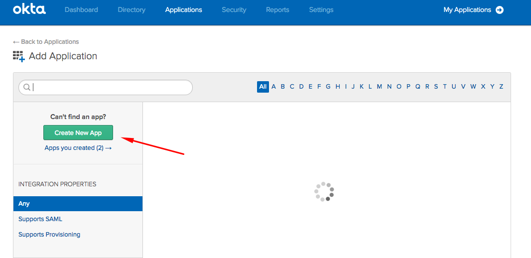 Okta Admin Link