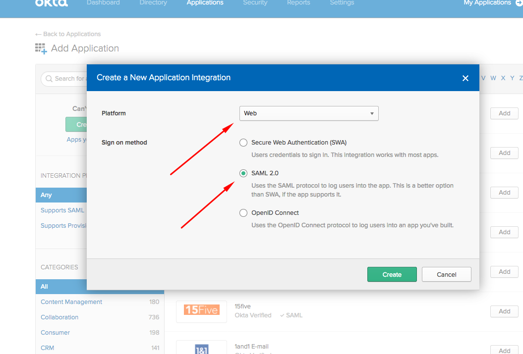 Okta Admin Link