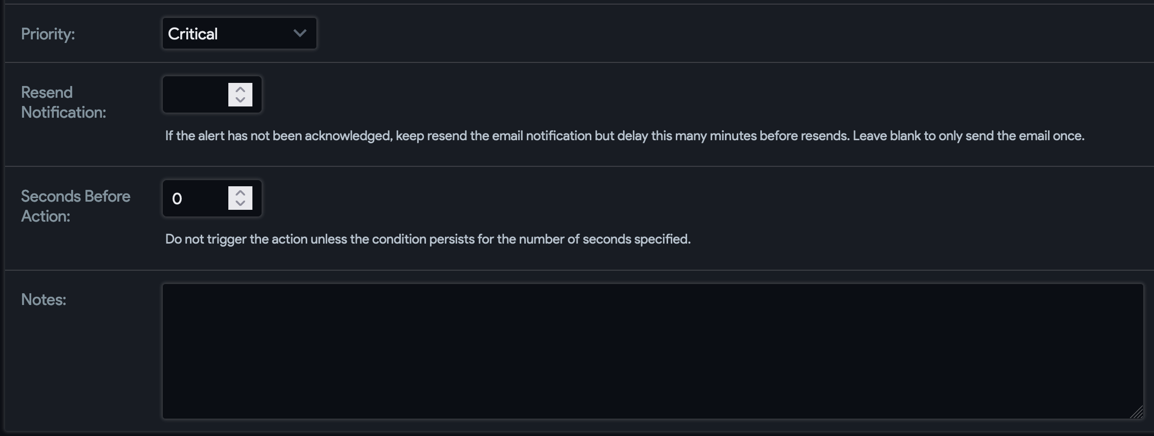 Additional options