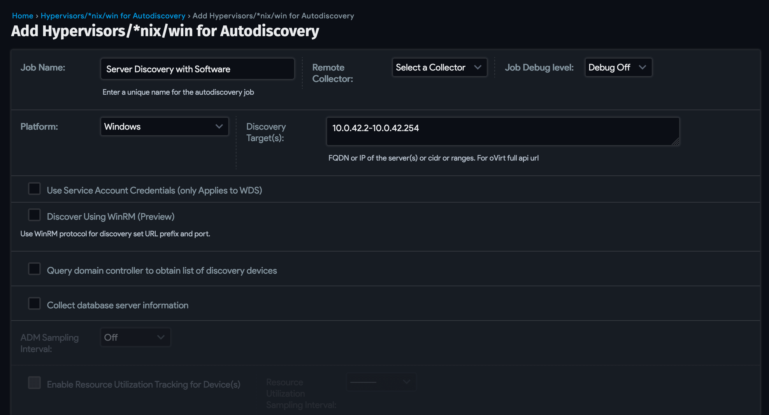 Add discovery job