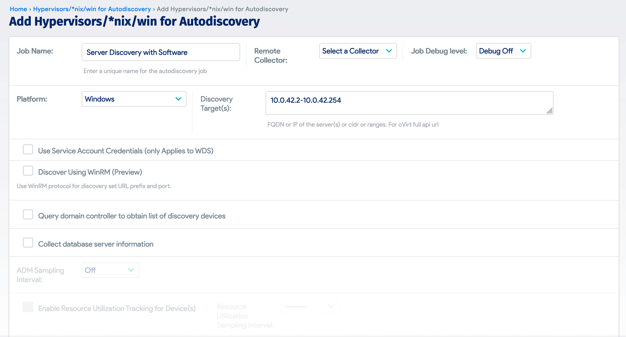 Add discovery job