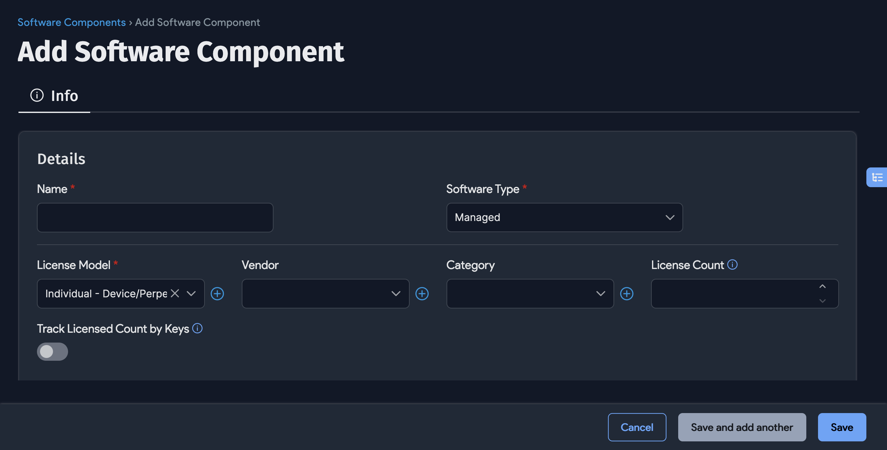 Add new software component