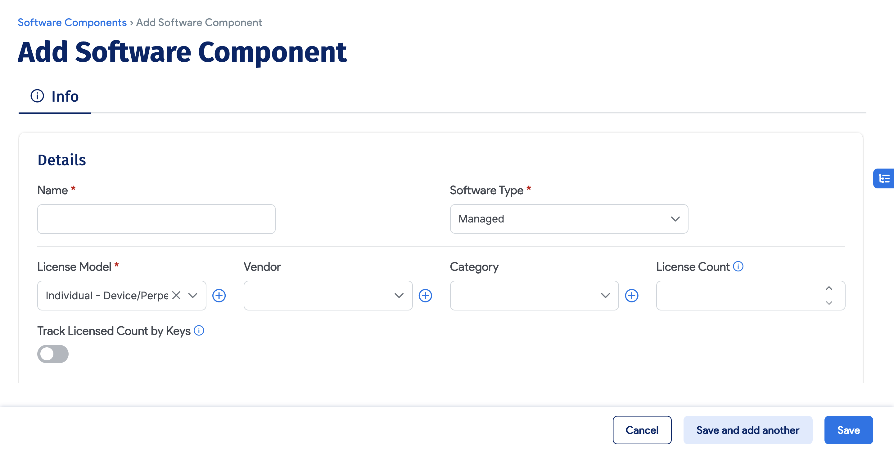 Add new software component