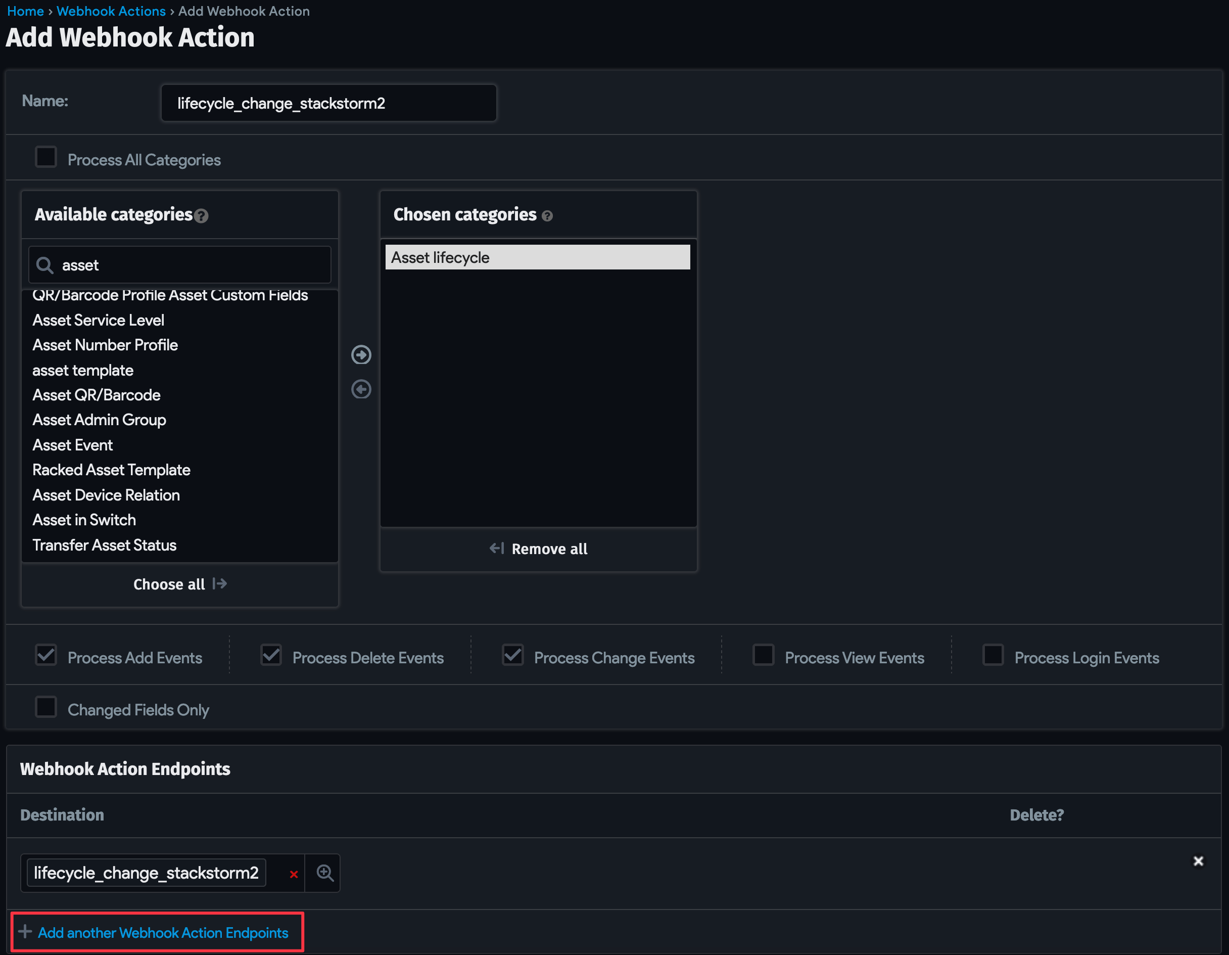 Add Device42 action