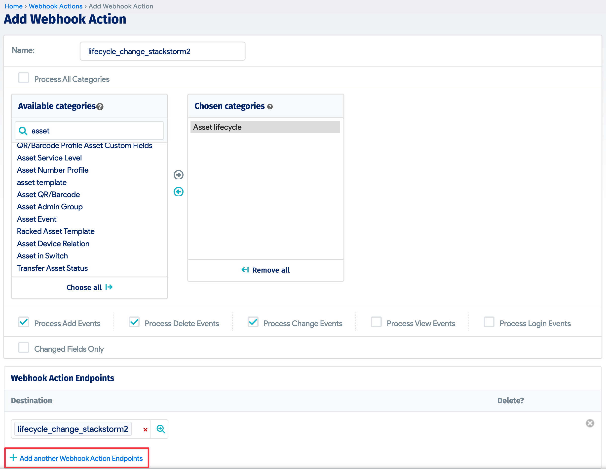 Add Device42 action