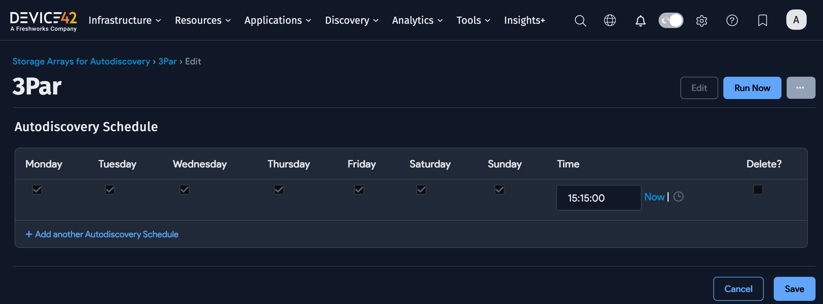 Schedule job