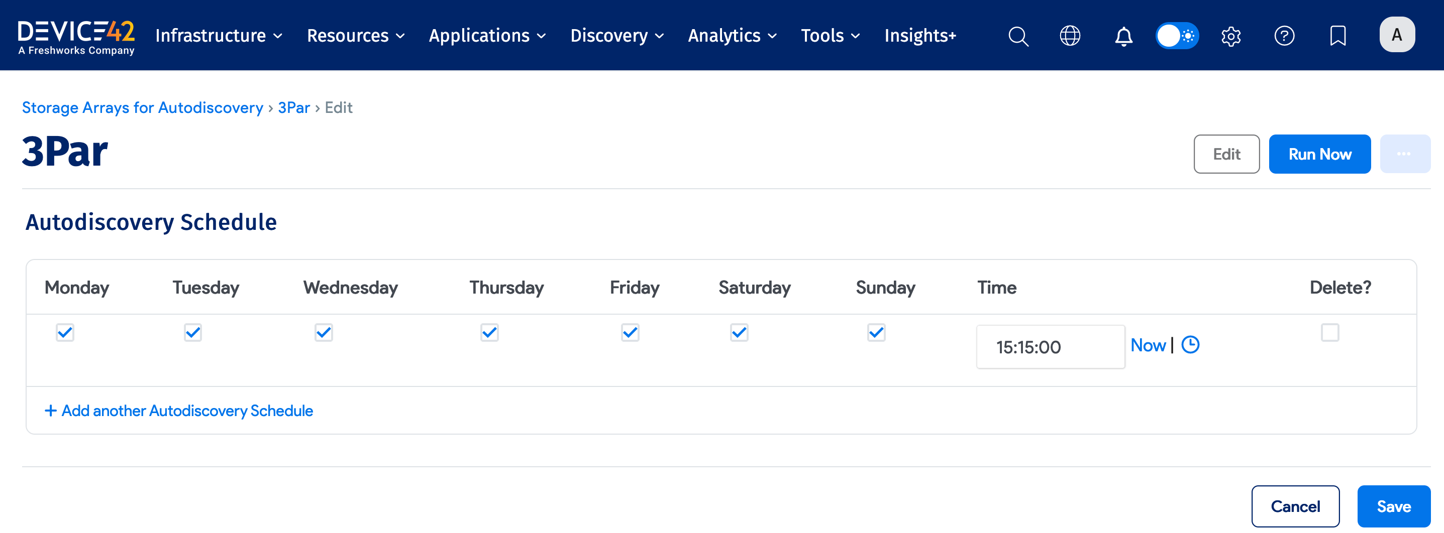 Schedule job