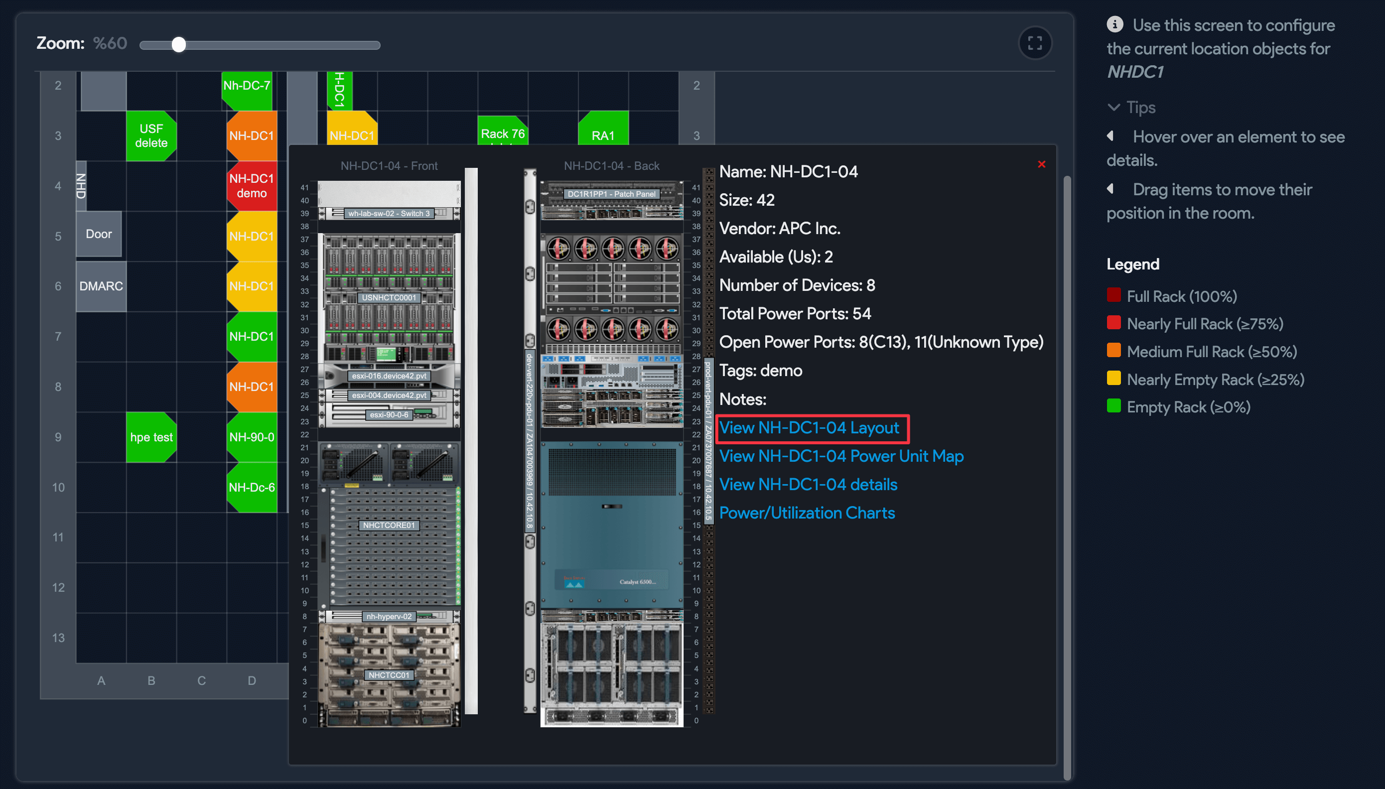 Room Layout view