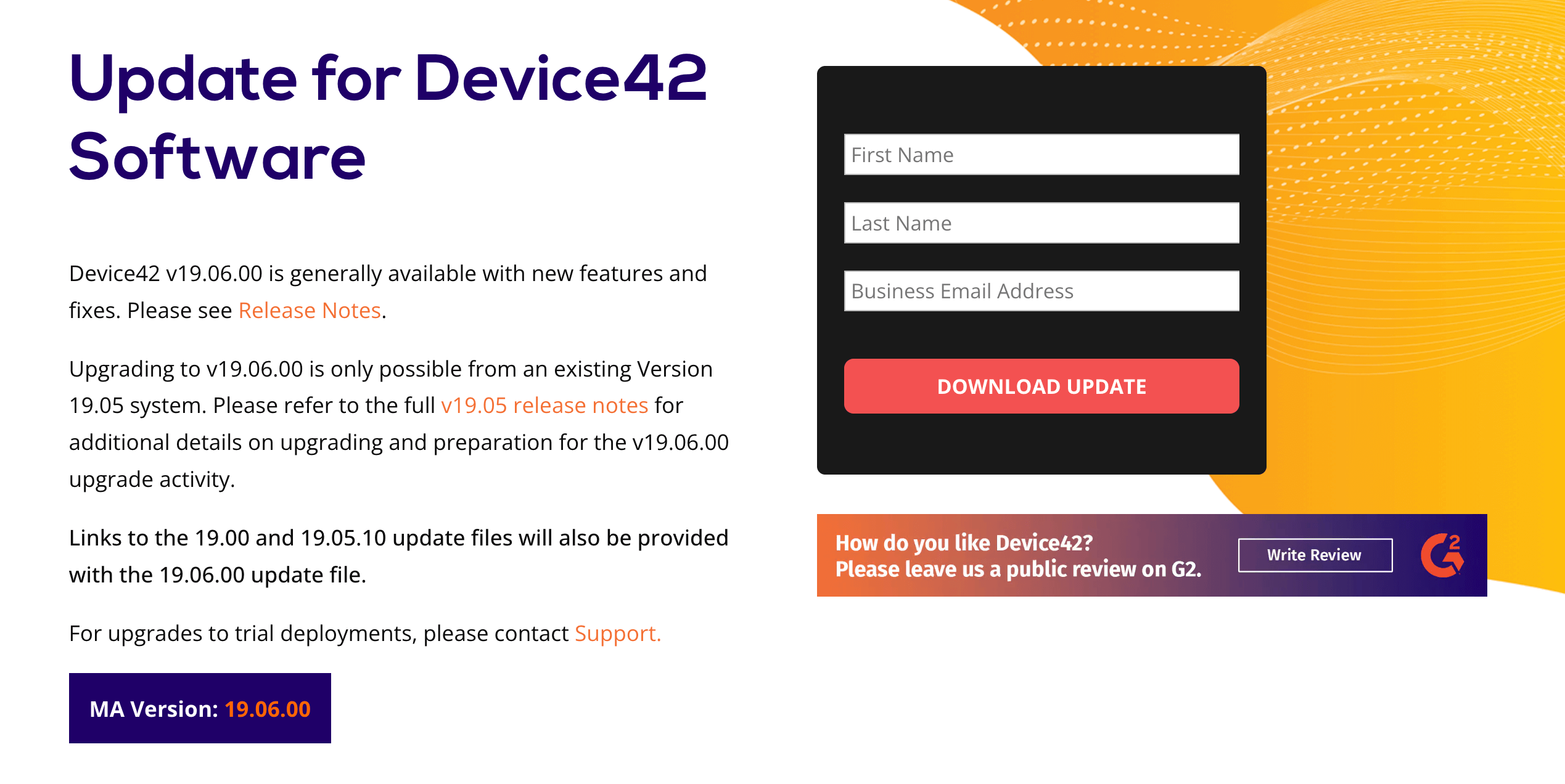 Website form