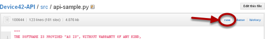 2. Download the sample script (api-sample.py)