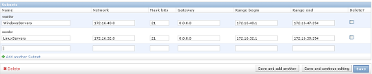 Adding subnets as part of VLAN