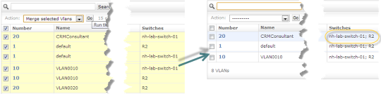 Merging auto-discovered VLANs