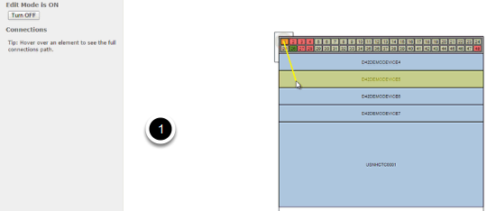 Create connections using drag and drop